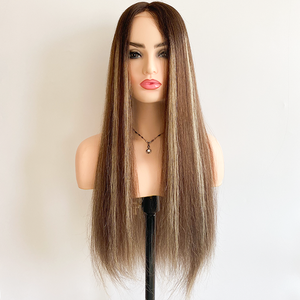 100% European Remy Human Hair Wigs Invisible Hairline Medical Silicone Wigs for Alopecia