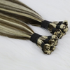 100% Remy human hair hand tied weft hair extensions hand tied weft with light colors fashionable hair color for hand tied weft hair extensions