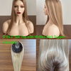 Silk base human hair toppers for women 100% virgin remy human hair wefted toppers
